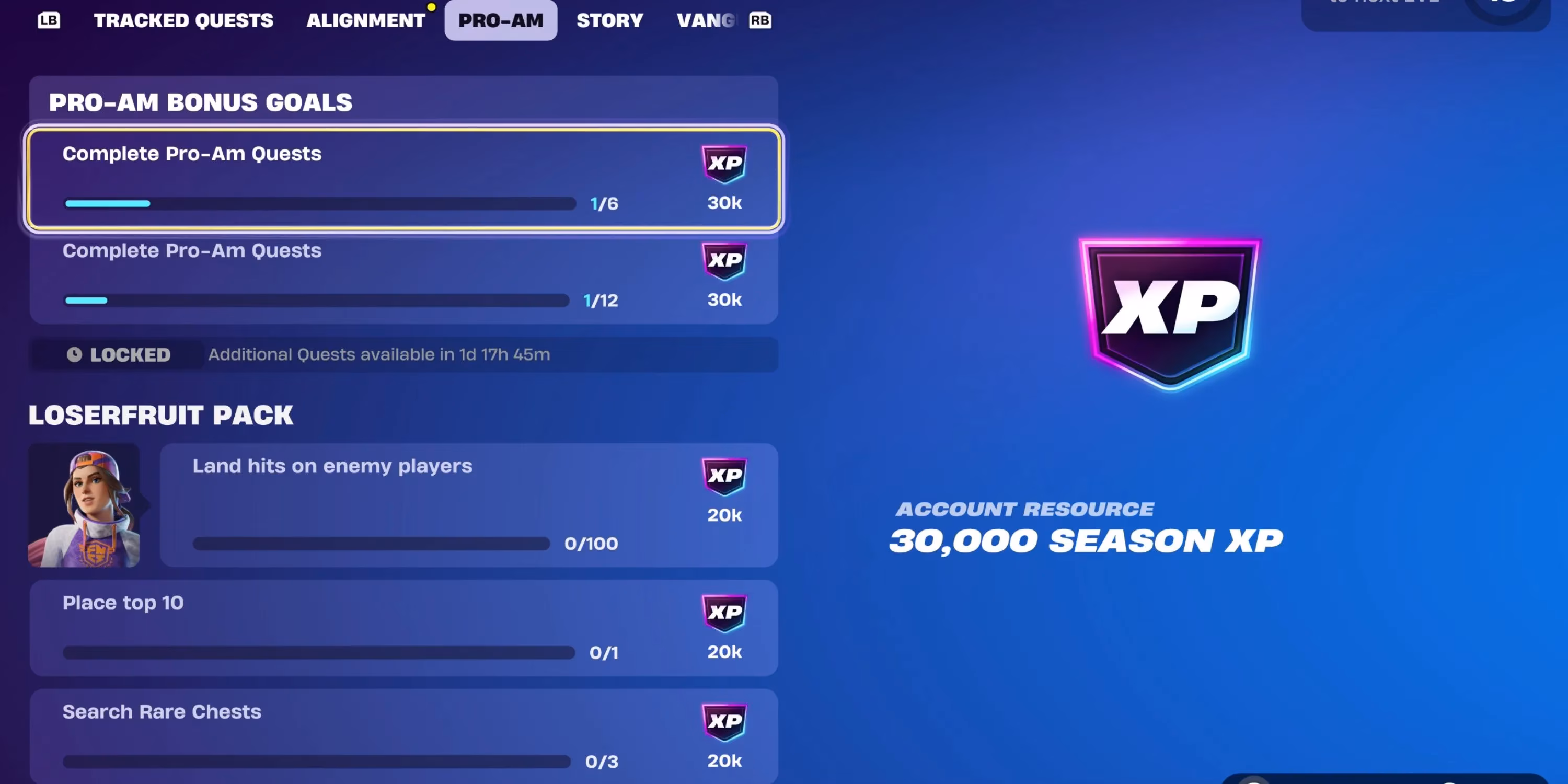 fortnite-pro-am-quests-guide-fastest-way-to-get-xp-complete-loserfruit-challenges-2026-update-image-2